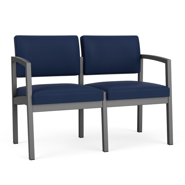 Lesro Lenox 2 Seat Tandem Seating W/ No Center Arm, 43.5 in W 24.5 in L 32 in H LS2101 - main